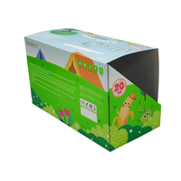 Boîte de présentation sur comptoir personnalisée avec en-tête pop-up en carton pour accessoires électroniques, petits produits technologiques