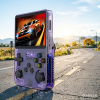 Vente en gros R36s Console de jeu vidéo rétro Système Linux Joystick de salle 3D Écran de 3.5 pouces Console de jeu portable intégrée à 20000 jeux