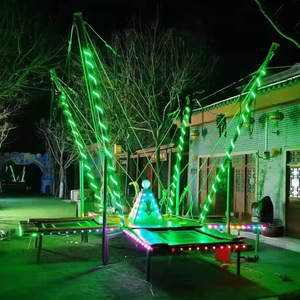 Rimorchio parque de atracciones luces de color plegables 4 en 1 trampolin en venta - Product Image 3