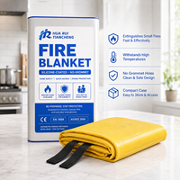 Couverture anti-feu en silicone et fibre de verre de qualité supérieure pour la protection incendie domestique