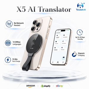 Dispositivo Traductor X5 Mini, Intérprete de Idiomas Portátil con IA, Máquina de Traducción de Voz Inteligente, Asistente de Viaje Sin Conexión - Product Image 1