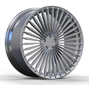 Rueda de Aluminio Plateada Forjada a Medida HRW PROJECT, Diseño Cóncavo Profundo, Multirradio de 18-26 Pulgadas, 5x114.3/5x112/5x130, 25-30mm, Nueva con 3 Años de Garantía - Product Image 1