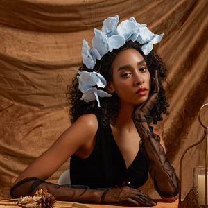 Bandeau de mariée Fascinators unique bandeau de mode bandeau de <span class=keywords><strong>mariage</strong></span> cérémonie de thé bandeau accessoires de cheveux coiffes <span class=keywords><strong>pour</strong></span> femmes - Product Image 2