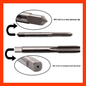 Máy taro cầm tay thép tốc độ cao Syat dành cho ren M3- với các loại mũi taro khác và bảo hành - Product Image 3