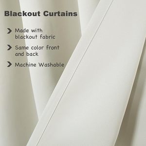 JIUANG Rideaux occultants thermiques à œillets, style moderne, 100 % polyester, personnalisables - Product Image 2