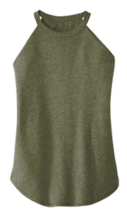 Débardeur à bascule personnalisé pour femmes Chemises d'été en coton filé pour adultes pour femmes - Product Image 6
