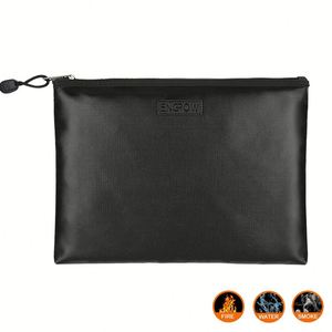 OEM Fireproof Document Bags, Fire&Water Resistant Money Bag Safe Bank Cash Deposit Pouch with Zipper - Product Image 4