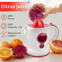 Presse-agrumes électrique 30W, grande capacité 1,2L, avec double cône, presse-agrumes pour oranges, citrons, limes, fruits, presse-agrumes électrique