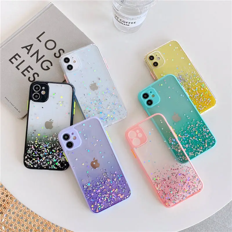 Fashion Cute Women Girls Bling Shiny Sparkling Girls Camera Protective Epoxy Phone Case For iPhone 14 13 12 11 Pro Max XS XR 7 8