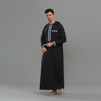 Jubbah de qualité supérieure, vente directe d'usine, Dubaï, Maroc, Kandura, vêtements musulmans, Djellaba homme avec capuche
