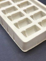 Plateau intérieur floqué en plastique multi-compartiments, couleur personnalisée, pour accessoires de beauté, pièces automobiles et composants de quincaillerie