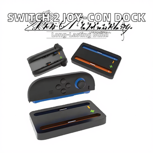 Station de charge double 2-en-1 et coque <span class=keywords><strong>JoyCon</strong></span> en ABS et TPU avec chargement USB pour 2 - Product Image 6