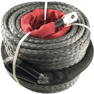 Cordon de remorquage synthétique gris UHMWPE 10 mm * 30 m pour 4x4 tout-terrain, durable et polyvalent - Product Image 4