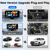 Autoradio universel avec écran tactile de 6 pouces, navigation GPS, multimédia, CarPlay sans fil, Android Auto pour télécommande DSP