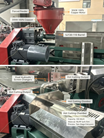 Machine d'extrusion de recyclage de film PE PP en deux étapes avec une capacité de 100 kg/h pour les sacs en plastique et les films agricoles