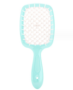 Cepillo de pelo hueco para masaje del cuero cabelludo, desenredante, para cabello húmedo y seco, para cabello rizado - Product Image 1
