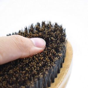 Wooden Boar Bristle <b>Beard</b> Cleaning Brush Natural Wood Men's Grooming Brush for Facial Hair <b>Care</b> - Product Image 4