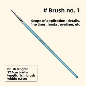 ชุดแปรงเพ้นท์หน้า 17 ชิ้น สำหรับงานศิลปะบนร่างกา<span class=keywords><strong>ย</strong></span> แปรงปลายแบน แปรงปลายเฉียง และอุปกรณ์วาดเส้นขอบและลายนูน ขา<span class=keywords><strong>ย</strong></span>ส่ง - Product Image 6