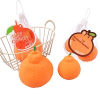 Nouveau jouet moelleux en TPR orange géant pour soulager le stress, farces et décompression, design réaliste à rebond lent - Garçons et filles