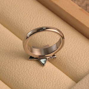 Star <b>Ring</b> <b>Titanium</b> Steel Men's Jewelry SA944 Gift Occasion Retro Design - Product Image 3