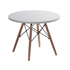 Mesas de centro de madera de la mesa de comedor redonda de las mesas de MDF baratas al por mayor