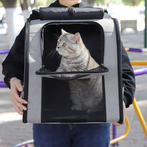 <b>Cat</b> Carrier Pet <b>Backpack</b> 50L Breathable Roll-Up Design For Dogs And <b>Cats</b> - Product Image 1