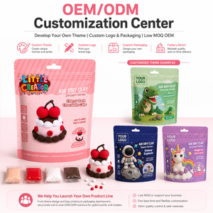 Kit de pâte à <span class=keywords><strong>modeler</strong></span> à séchage à l'air pour desserts DIY en gros, ensemble de pâte à <span class=keywords><strong>modeler</strong></span> gâteau cerise chocolat marque privée pour écoles d'art et e-commerce - Product Image 2