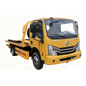 Nouveau camion <span class=keywords><strong>de</strong></span> remorquage diesel Dongfeng 4 tonnes, bleu, avec permis |   Plateforme manuelle <span class=keywords><strong>de</strong></span> 5,3 m à double commande latérale |   pour le <span class=keywords><strong>transport</strong></span> <span class=keywords><strong>de</strong></span> véhicules <span class=keywords><strong>de</strong></span> secours routier - Product Image 1
