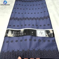 Sinya 100 % Coton Tissu Dentelle Brodé de Luxe Haute Qualité Dentelle Voile Suisse Africaine 5 Verges Dentelle Polonaise pour Hommes
