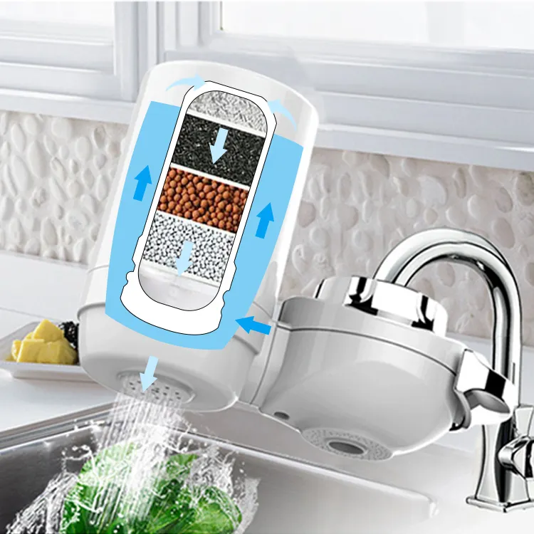 Système de filtre de robinet de cuisine de qualité filtre purificateur d'eau à charbon actif pour robinet pour eau du robinet pour filtre