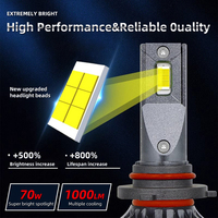Bombillas LED H4 140w 10000LM, Luces LED Interiores para Auto H7, Bombillas LED H11 para Auto, Bombilla 9005 9006 H1 y Otros Accesorios Electrónicos para Auto