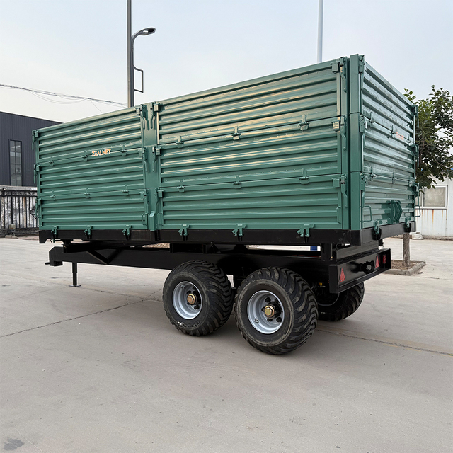 Heavy Equipment Livestock Produce Transport Trailers with Core Gear Components for Farm Use