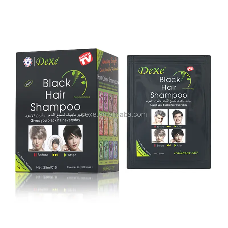 להפוך שיער שחור שמפו נוטה מוצרים חמים 2 ב 1 שיער לצבוע לאורך זמן צבע, קל לצבוע קבוע קטן מהיר מכירת פריטים