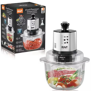 Picadora eléctrica portátil de gran capacidad para cocina, cortadora de verduras, procesador de alimentos, cuerpo de vidrio, capacidad de 5L - Product Image 5