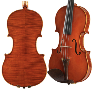 Dàn Nhạc NAOMI Chạm Khắc Bằng Tay 4/4 Acoustic Violin Gỗ Châu Âu Hai Mảnh Tiger Flame Maple Spruce Bậc Thầy + Cây Vĩ Cầm - Product Image 5