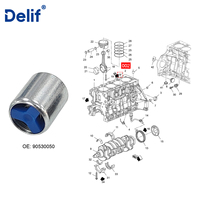 Nuevas Piezas de Motor 55556227 55563957 90530050 Válvula de Retención de Flujo de Aceite 3 Piezas de Aluminio para Chevrolet Cruze Sonic Aveo Opel Astra