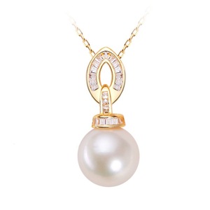 Collier pendentif en zircon blanc unique pour femmes, niche haut de gamme, argent S925, perle d'eau douce, chaîne de clavicule, platine - Product Image 5