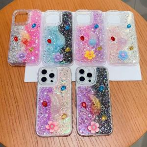 Coque de téléphone portable anti-chute BAILI Factory Fashion avec paillettes brillantes et <span class=keywords><strong>fleurs</strong></span> DIY pour Tecno <span class=keywords><strong>Camon</strong></span> 50 PRO/Spark40c/POP20 - Product Image 5