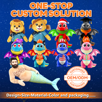 Usine OEM de jouets en peluche personnalisés : Dragon fantaisie pour la remise des diplômes et les fêtes, et Mascotte en peluche pour les fêtes