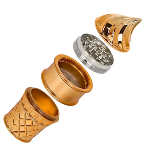 Nouveau design, moulin à herbes en alliage de zinc, broyeur manuel en métal et plastique pour tabac, accessoires pour fumeurs - Product Image 1