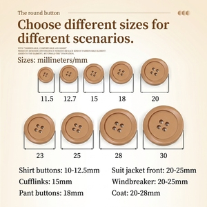 Boutons personnalisés en résine polyester, style corne, en gros, attaches décoratives rétro pour manteaux, chemises et vêtements quotidiens - Product Image 6