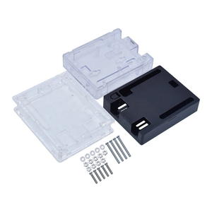 Черный ABS + акриловый прозрачный чехол для CH340 Atmega328P R3, защитный корпус с точными вырезами и винтами (2 шт.) - Product Image 1