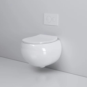 <span class=keywords><strong>Toilette</strong></span> en céramique de qualité supérieure couleur kaki blanc <span class=keywords><strong>toilette</strong></span> murale ronde sans rebord sanitaire wc ensemble de toilettes salle de bain - Product Image 4