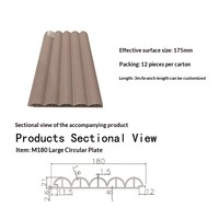 Panneau de revêtement mural incurvé en fibre de bois de bambou moderne, imperméable, ignifuge B1, pour projets de décoration intérieure commerciale