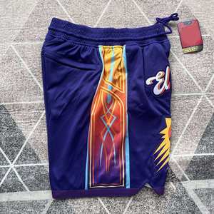 Saldi 2024 Short da Basket Vintage con Logo Personalizzato Nuove Tendenze in Rete di Poliestere da Uomo - Product Image 2