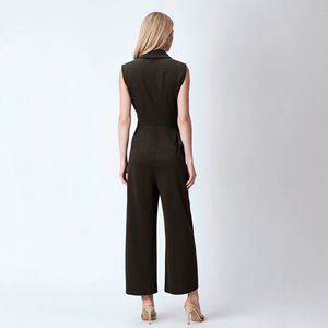 Mono sin mangas con diseño de empalmes para mujer, estilo oficina, conjunto de una pieza - Product Image 5