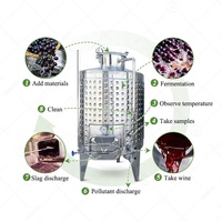 Cuve De Fermentation Vin Conique 2000l Fermenteur Réservoir De Refroidissement Veste Production De Cidre Fermentation avec pour le Vin