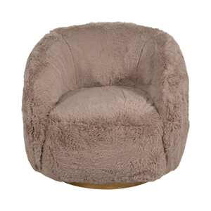 Poltrona a Botte con Schienale Arrotondato, Rivestimento in Tessuto Morbido, Arredamento Moderno per Soggiorno, Camera da Letto e Balcone - Product Image 1