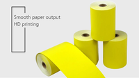 Rouleau de papier thermique coloré de 80mm et 57mm de largeur