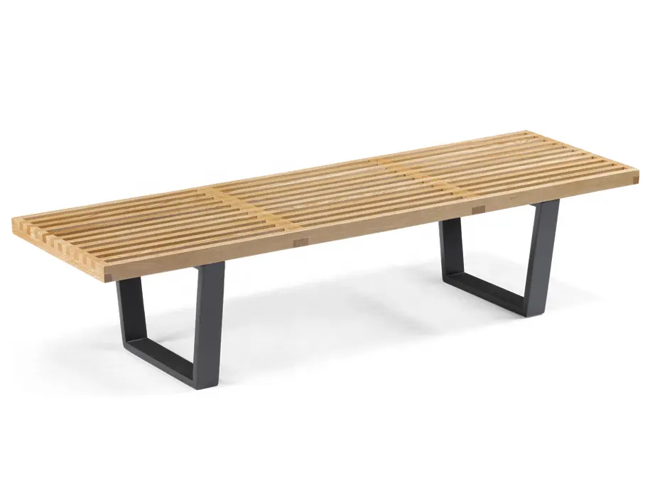 Warehouse factory furniture long wood bench for living room and outdoor buench
